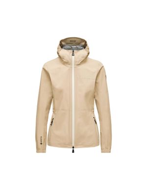 Moncler Valles Hooded Shell Jacket - Natural