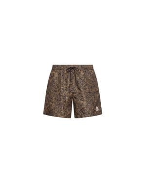 Moncler Moncler Paisley Print Swim Shorts - Brown