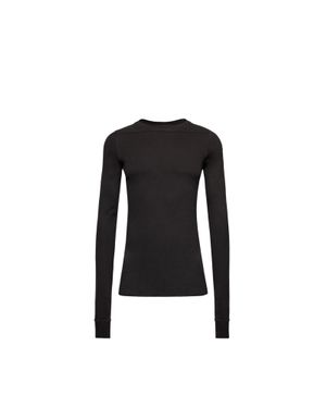 Moncler Moncler Girder Long Sleeve Cotton T-Shirt - Black