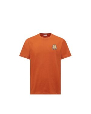 Moncler Moncler Mon Duck Logo Cotton T-Shirt - Orange