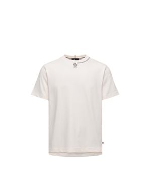 Moncler T-Shirt Logata - Bianco