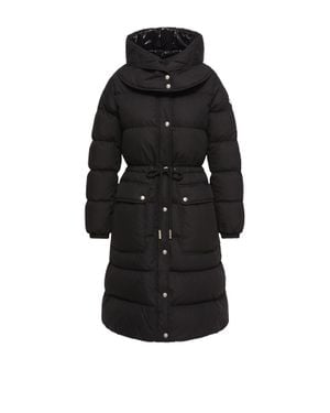 Moncler Moncler Pic Hooded Long Down Jacket - Black