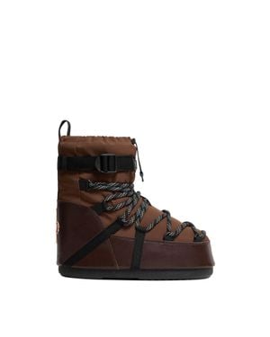 Moncler Moncler Moon Boot X Icon Low Padded Snow Boot - Brown