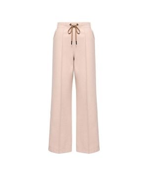 Moncler Moncler Pantalones Deportivos De Interlock, Mujer, Talla - Rosa