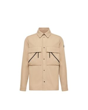 Moncler Moncler Brushed Cotton Shirt - Natural
