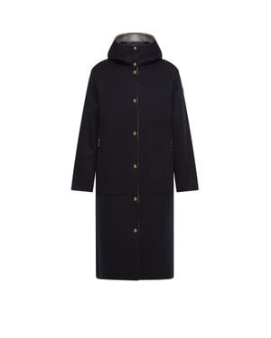 Moncler Moncler Anthrene 3-In-1 Wool & Cashmere Blend Hooded Down Jacket - Blue