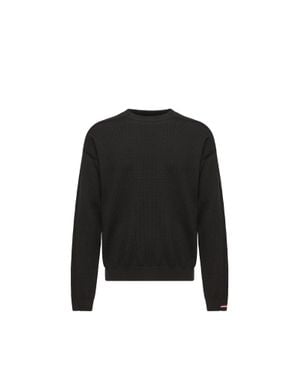 Moncler Moncler Logo Wool Jumper - Black