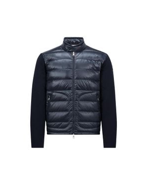Moncler Cardigan Imbottito - Blu