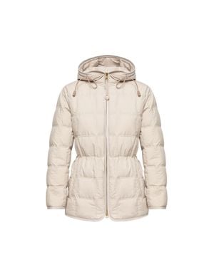 Moncler Moncler Cygnet Hooded Short Down Jacket - Natural