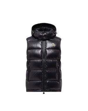 Moncler Moncler Bormes Hooded Down Gilet - Black