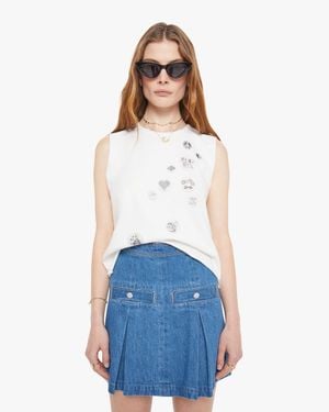 Mother The Lil Goodie Chop Pin Point T-Shirt - Blue