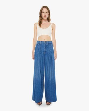 Mother The Pleated Pouty Skimp Big Tipper Pants - Blue