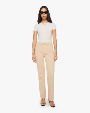 Mother The Kick It Almond Buff Pants - Natural