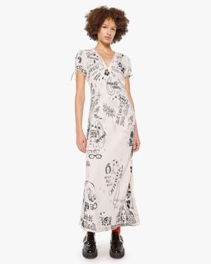 Mother The Cap And Gown Spin Me Around Dress - White