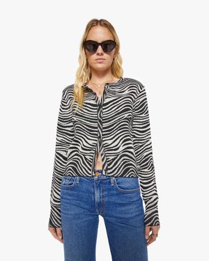 SPRWMN Baby Cardigan Zebra Shirt - Blue