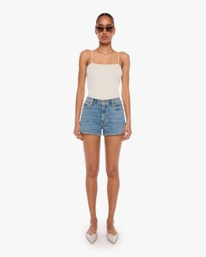 Mother The Tomcat Matinee Shorts Glow Up Jeans - Blue