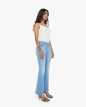 Mother Petites The Lil Weekender Fray Satisfy Your Cravings Jeans - Blue