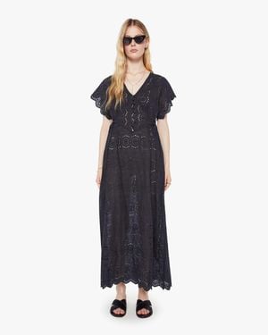 Natalie Martin Monica Dress Medallion Embroidery - Blue