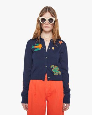 Mother The Racquet Cardigan Real Charmer Shirt - Blue