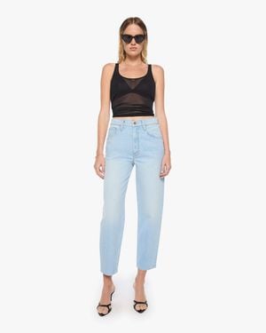 Mother Snacks! The Peeler Ankle Dots Trousers - Blue