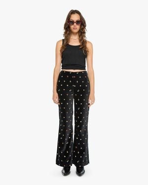 Alix Of Bohemia Charlie Trousers Onyx Bouquet - White