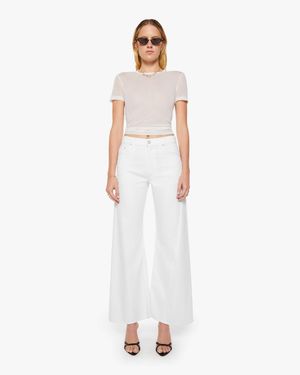 Mother Snacks! The Lemon Twist Skimp Pinch Of Salt Jeans - White