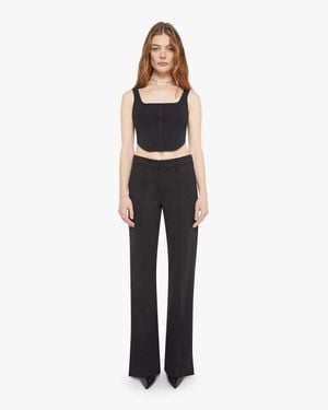 Mother The Pin Up Bookie Slice Heel Trousers - White
