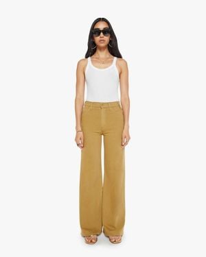 Mother The Hustler Roller Long Time Bronze Mist Jeans - Metallic