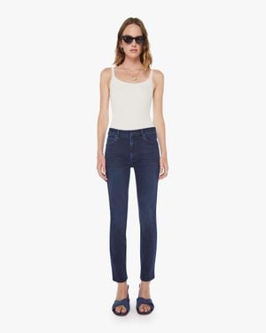 Mother The Mid Rise Dazzler Ankle Chip On My Shoulder Jeans - Blue