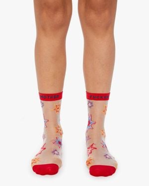 Mother The Step Up Kaboom Socks - Pink