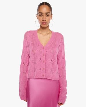 SABLYN Jolie Cable Cardigan Dahlia Shirt - Pink