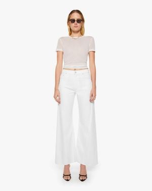 Mother Snacks! The Lemon Twist Skimp Pinch Of Salt Trousers - White