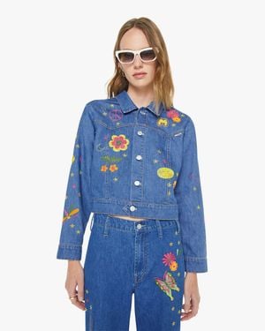 Mother The Heyday Cropped Jacket Hodgepodge - Blue