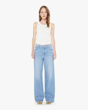 Mother The Rerun Zip Sneak Last Bite Jeans - Blue