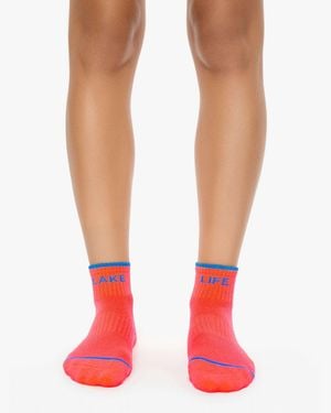 Mother Baby Steps Ankle Lake Life Socks - Pink