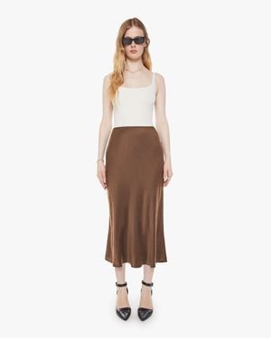 SABLYN Miranda C Scallop Trim Skirt Swiss - Brown