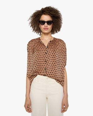 Natalie Martin Top Grande Polka Dot & Tan - Natural