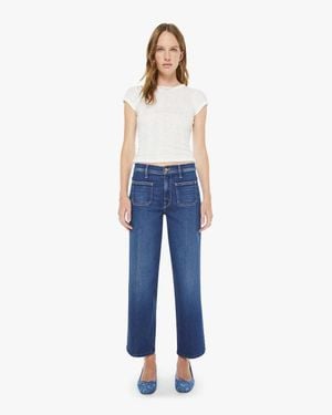 Mother The Patch Pocket Mid Rise Maven Ankle Cocktail Hour Jeans - Blue