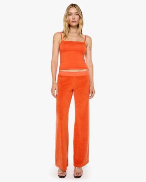 ÉTERNE Low Rise Lounge Trousers Papaya - Orange