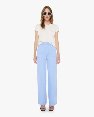 Mother The Bee's Knees Stud Finder Sneak Vista Trousers - Blue
