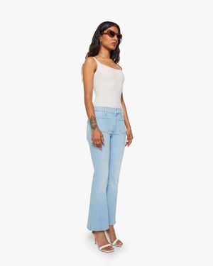 Mother Petites The Lil Patch Pocket Weekender Sauced By Six Jeans - White