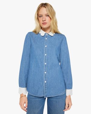 Mother The Frilly Foxy Boxy Shirt Story So Far - Blue
