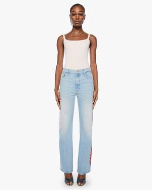 Mother The Saloon Sneak Bum A Smoke Jeans - Blue