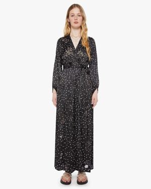 Natalie Martin Nico L/S Maxi Midnight Burnout Skirt - Black