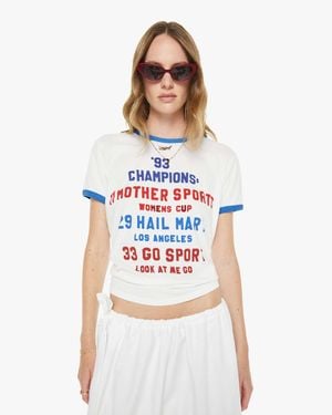 Mother The Lil Goodie Ringer Champions T-Shirt - White