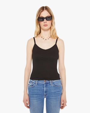 SPRWMN Rib V Neck Tank Top - Blue