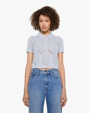 SABLYN Cadence Shrunken Polo Whisper Shirt - Blue