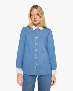 Mother The Frilly Foxy Boxy Shirt Story So Far - Blue