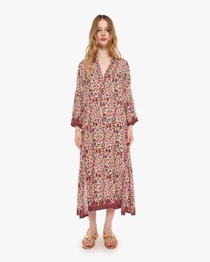 Natalie Martin Isobel Dress Wildflower Spice - White