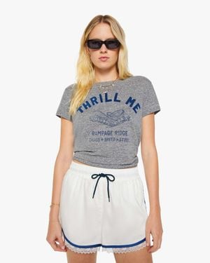 Mother The Boxy Goodie Thrill Me T-Shirt - Blue